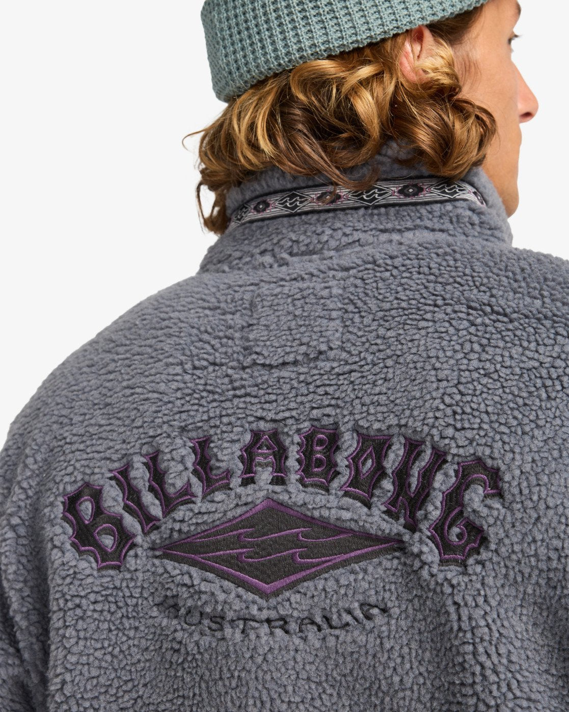 Billabong Boundary Tombstone - Half Zip Mock Neck Fleece for Men in Pewter