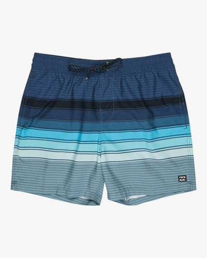Billabong All Day Stripe Layback Swim Shorts in Navy