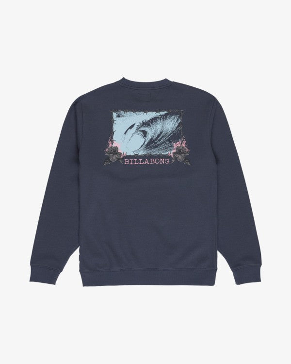 Billabong Foundation Sweatshirt in Ombre Blue
