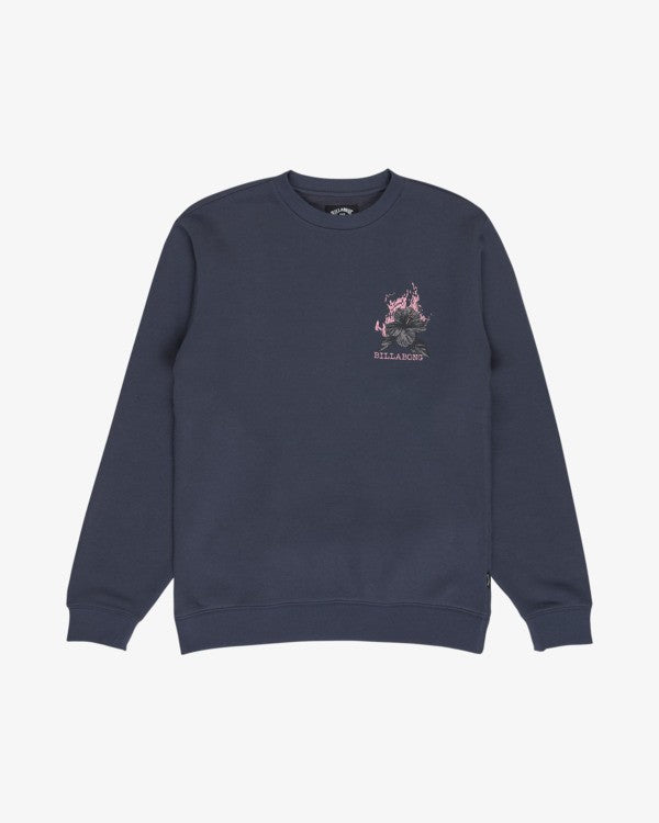 Billabong Foundation Sweatshirt in Ombre Blue