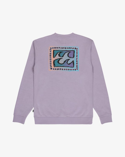Billabong Foundation Sweatshirt in Purple Ash