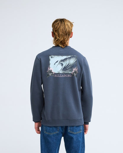 Billabong Foundation Sweatshirt in Ombre Blue