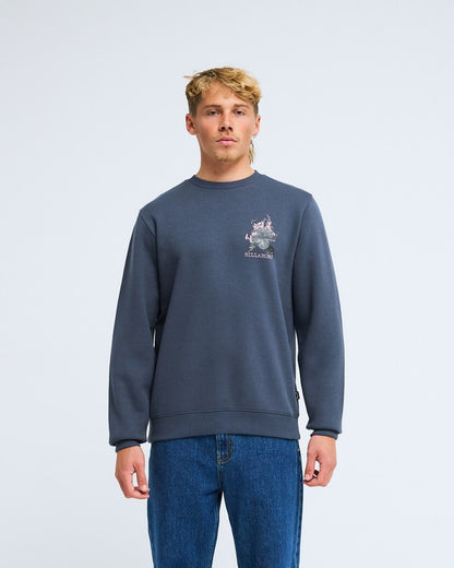 Billabong Foundation Sweatshirt in Ombre Blue