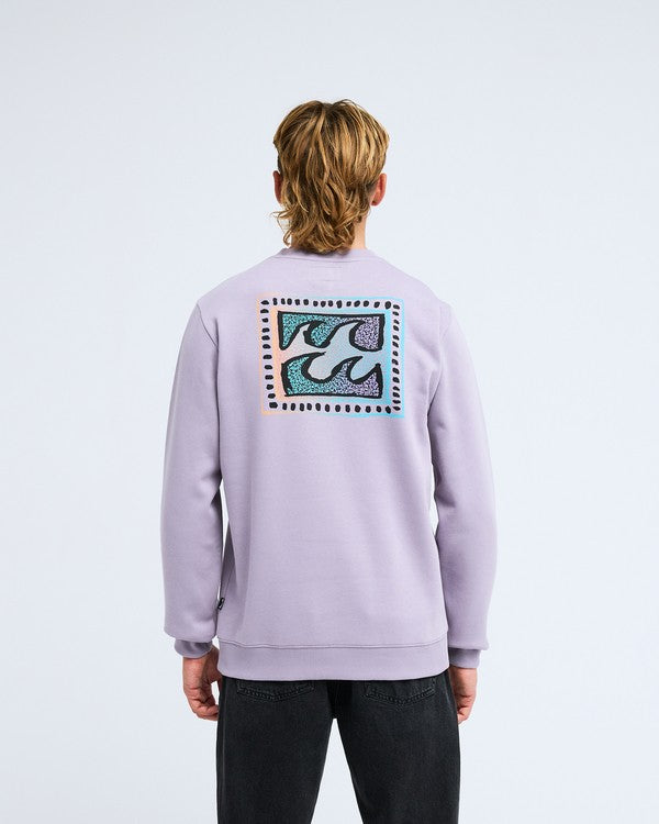 Billabong Foundation Sweatshirt in Purple Ash
