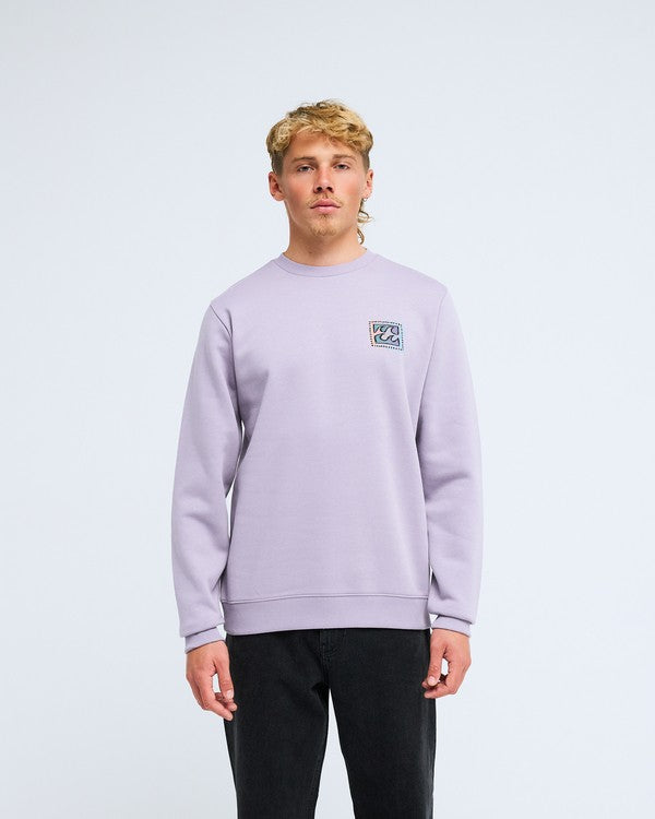 Billabong Foundation Sweatshirt in Purple Ash
