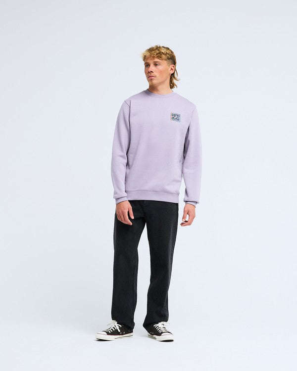 Billabong Foundation Sweatshirt in Purple Ash