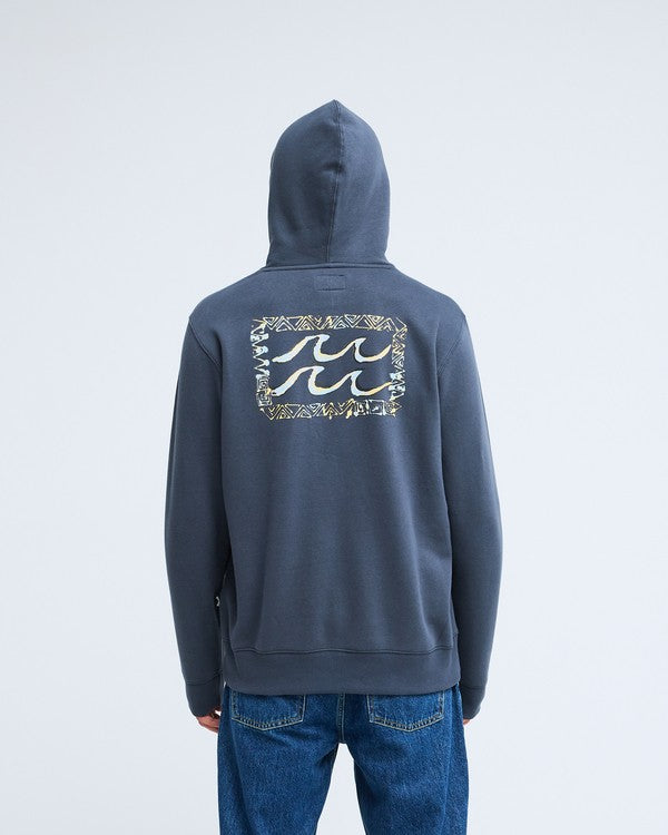 Billabong Foundation Hoodie in Ombre Blue