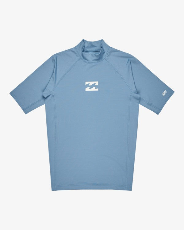 Billabong Waves All Day Rash Vest in Sky Blue
