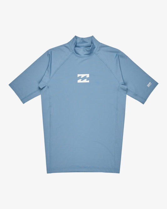Billabong Waves All Day Rash Vest in Sky Blue