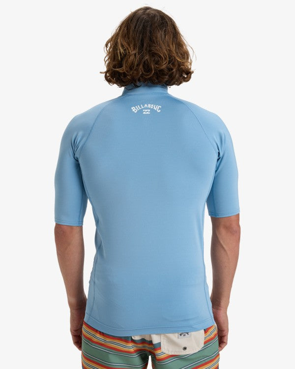 Billabong Waves All Day Rash Vest in Sky Blue