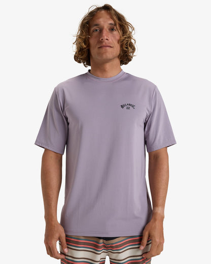 Billabong Arch Wave UPF 50 Rash Vest in Light Purple