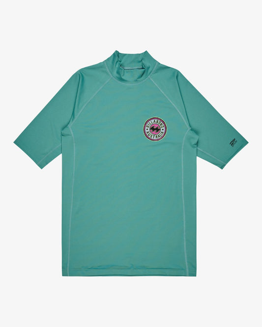 Billabong Know The Feeling Rash Vest in Dusty Teal