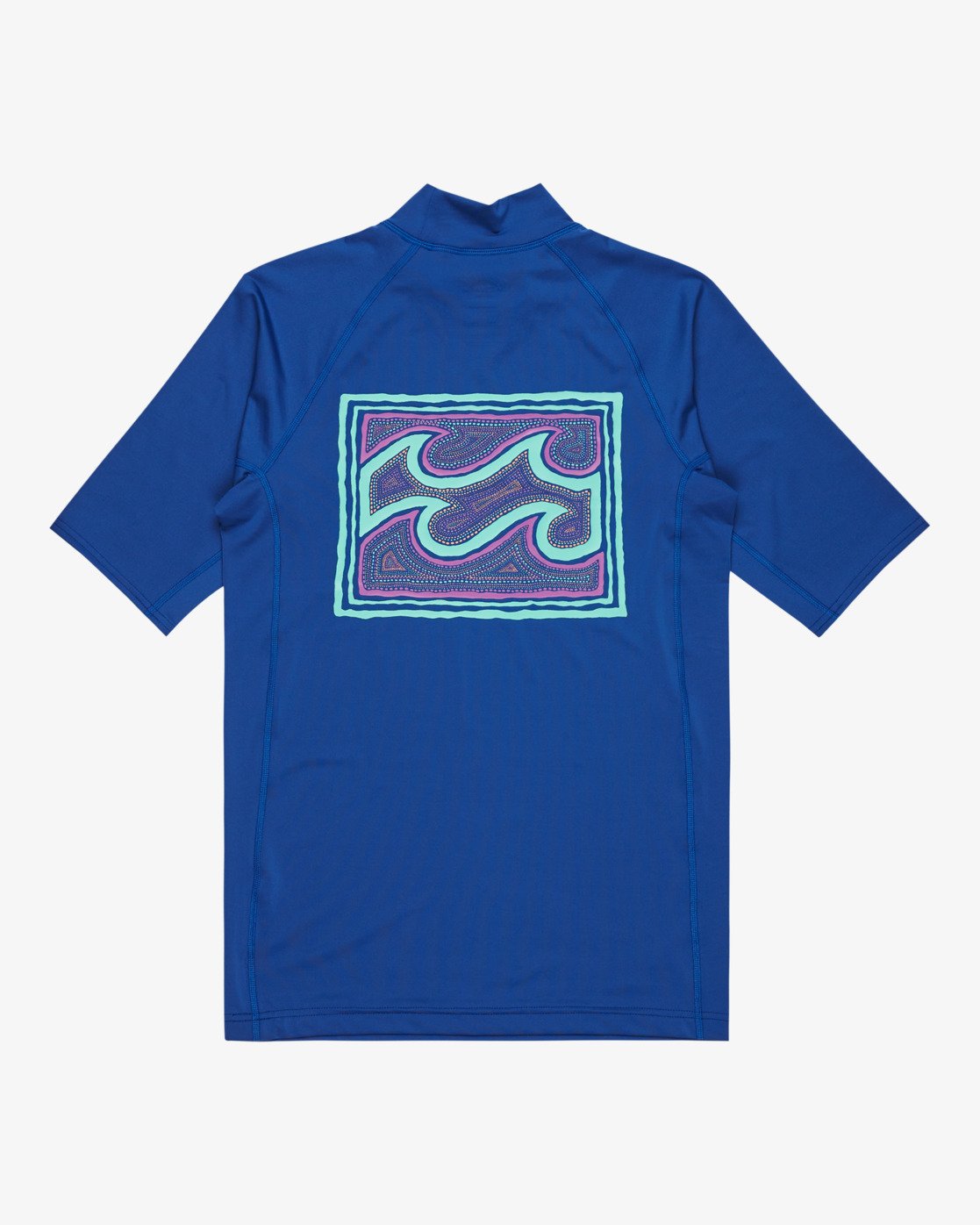 Billabong Know The Feeling Rash Vest in Blue Rinse