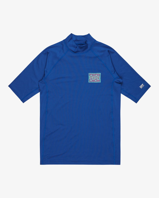 Billabong Know The Feeling Rash Vest in Blue Rinse