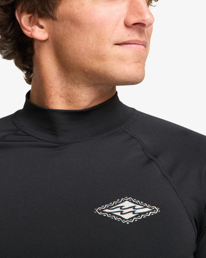 Billabong Re-Issue Rash Vest in Black