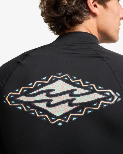 Billabong Re-Issue Rash Vest in Black