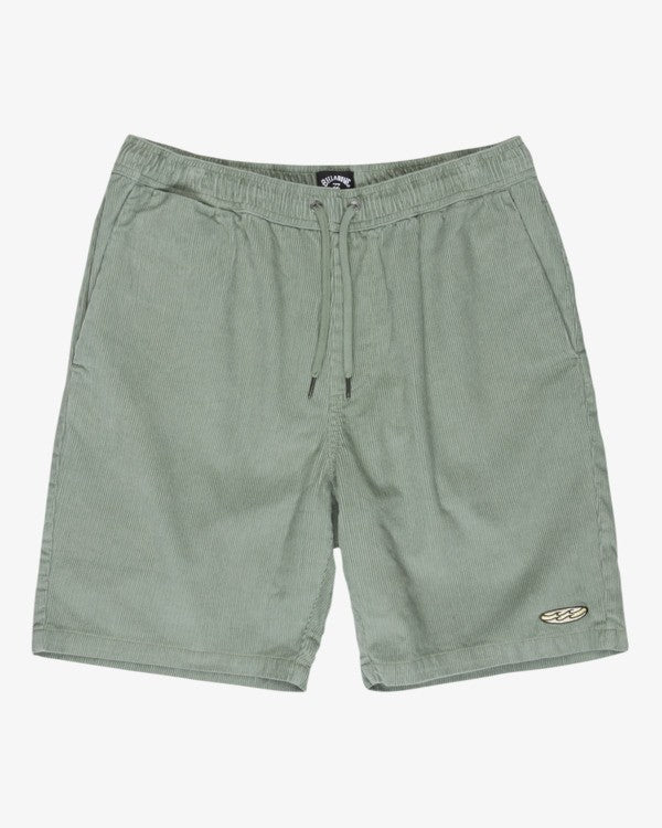 Billabong Larry Cord Shorts in Green