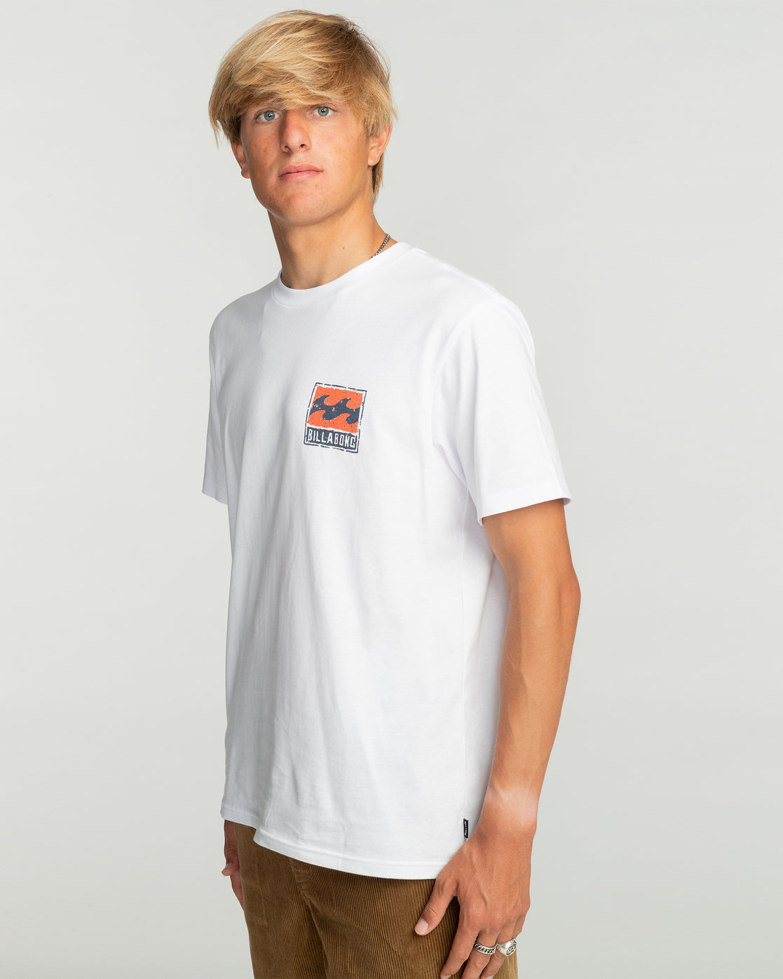 Billabong Stamp Short Sleeved T-Shirt in White