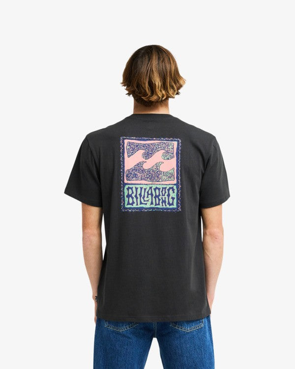 Billabong Stamp Short Sleeved T-Shirt in Washed Black