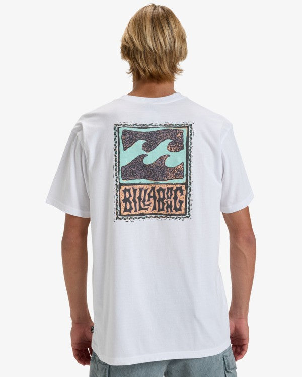 Billabong Stamp Short Sleeved T-Shirt in White