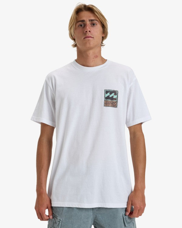 Billabong Stamp Short Sleeved T-Shirt in White