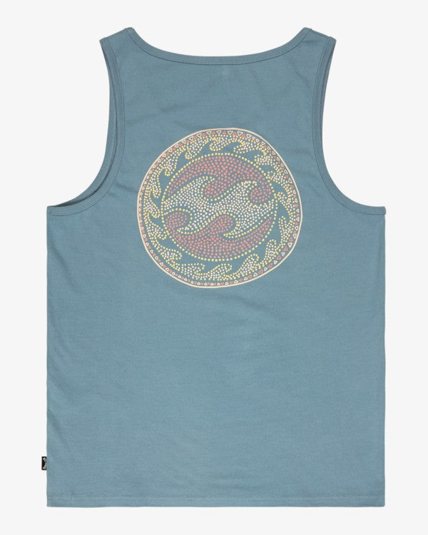 Billabong Crayon Wave Tank in Washed Blue