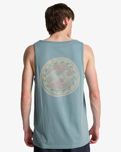 Billabong Crayon Wave Tank in Washed Blue