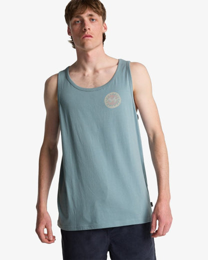 Billabong Crayon Wave Tank in Washed Blue