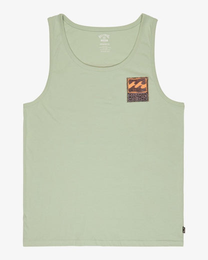 Billabong Stamp Tank in Vintage Green