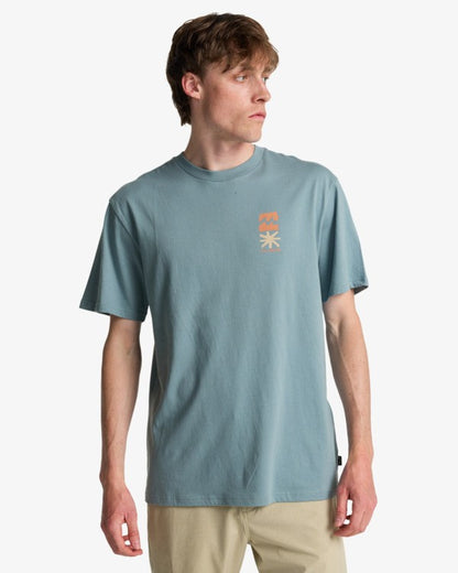 Billabong Segment Tee in washed blue