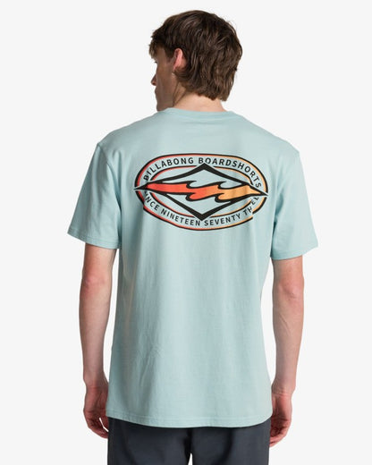 Billabong Diamond Vision T-Shirt in Dusty Blue