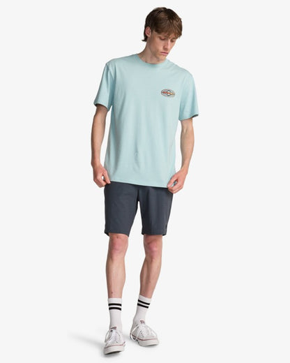 Billabong Diamond Vision T-Shirt in Dusty Blue