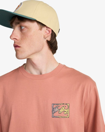 Billabong Crayon Wave T-Shirt in Dusty Rose