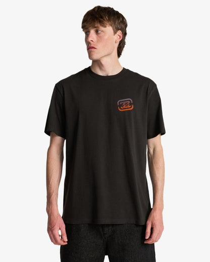 Billabong Crayon Wave T-Shirt in Washed Black