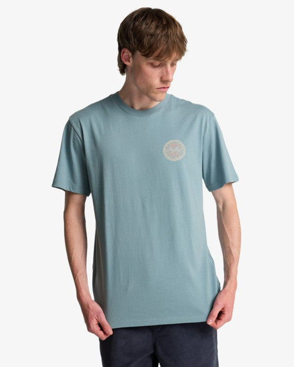 Billabong Crayon Wave T-Shirt in Washed Blue