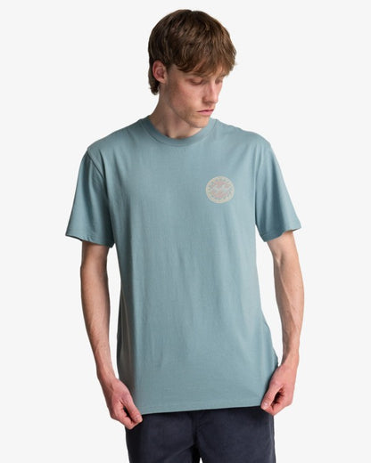 Billabong Crayon Wave T-Shirt in Washed Blue