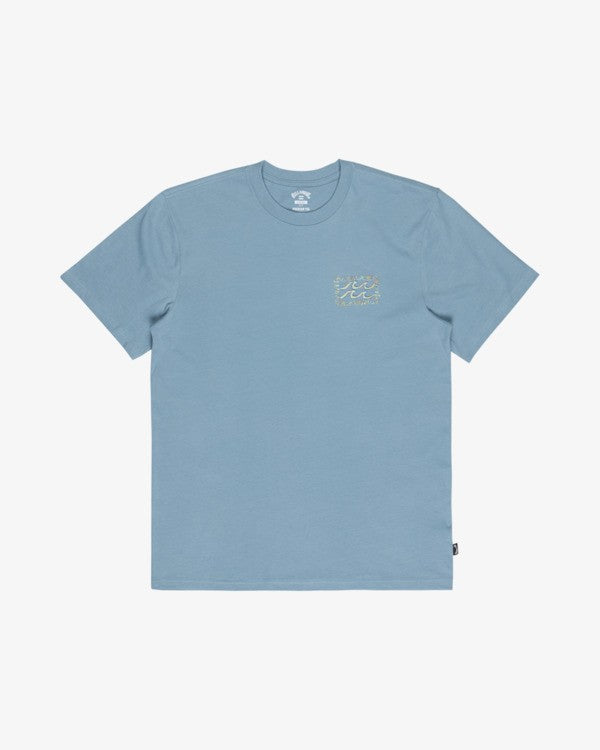 Billabong Crayon Wave T-Shirt in Blue Fog