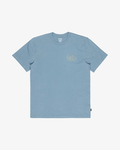 Billabong Crayon Wave T-Shirt in Blue Fog