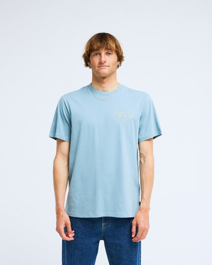 Billabong Crayon Wave T-Shirt in Blue Fog