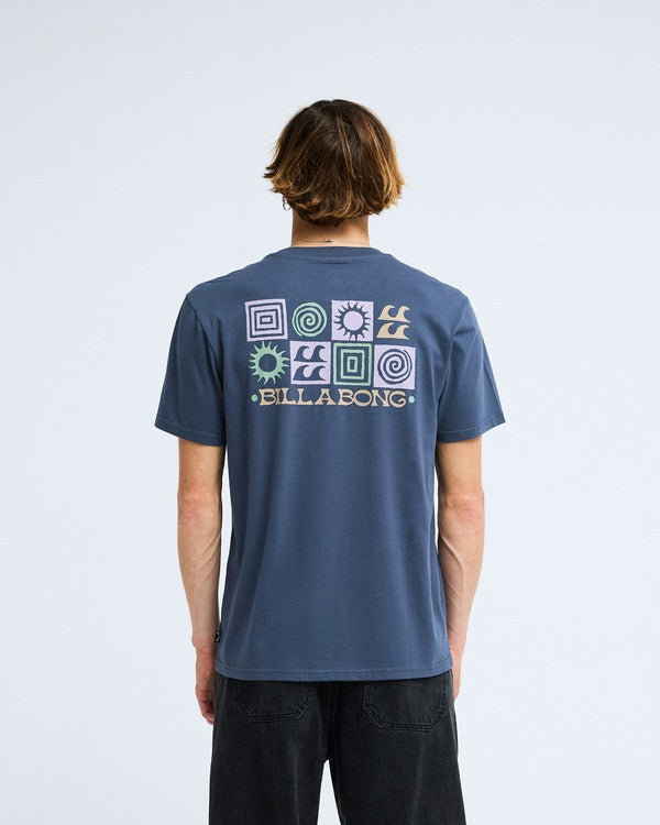 Billabong Segment T-Shirt in Ombre Blue