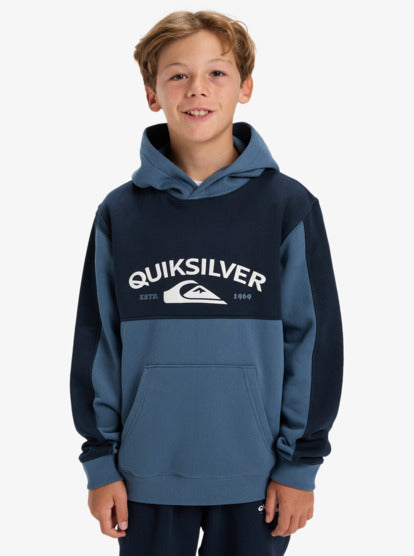 Quiksilver Knowledge Area Boys Hoodie in China Blue