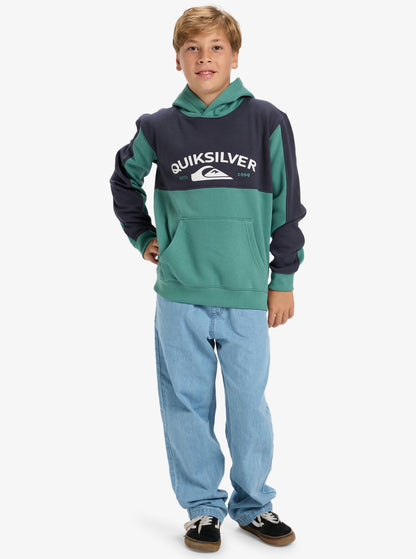 Quiksilver Knowledge Area Youth Hoodie in Deep Sea