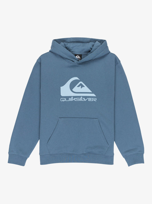 Quiksilver Comp Logo Boys Hoodie in China Blue