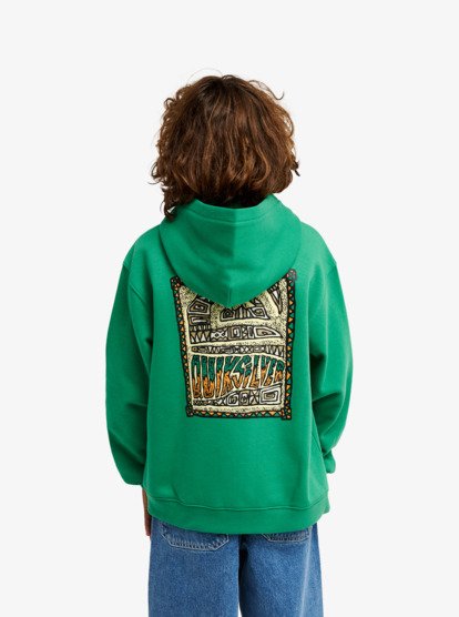 Quiksilver Graphic Hero Boys Hoodie in Leprechaun