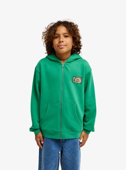 Quiksilver Graphic Hero Boys Hoodie in Leprechaun