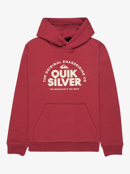 Quiksilver Fundamental Ride Boys Hoodie in Burnt Russet