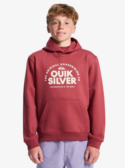 Quiksilver Fundamental Ride Boys Hoodie in Burnt Russet