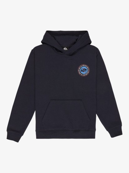 Quiksilver Graphic Boys Hoodie in Dark Navy