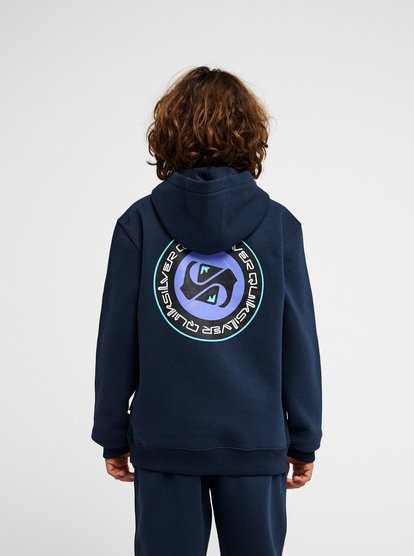 Quiksilver Graphic Boys Blue Hoodie