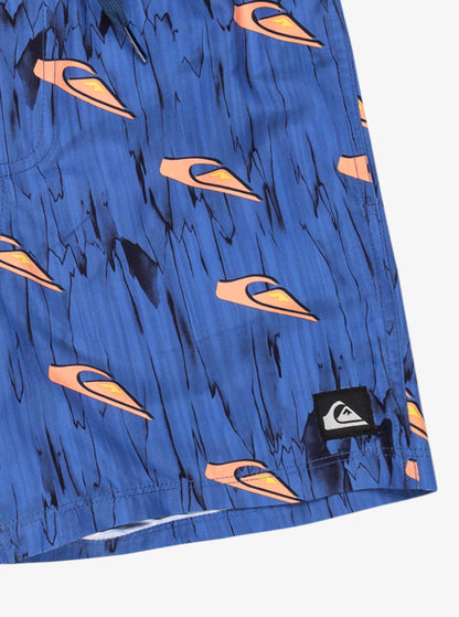 Quiksilver Next Gen 12" Boys Swim Shorts in Estate Blue Roots